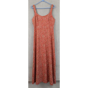 Free People Red Floral Midi Dress